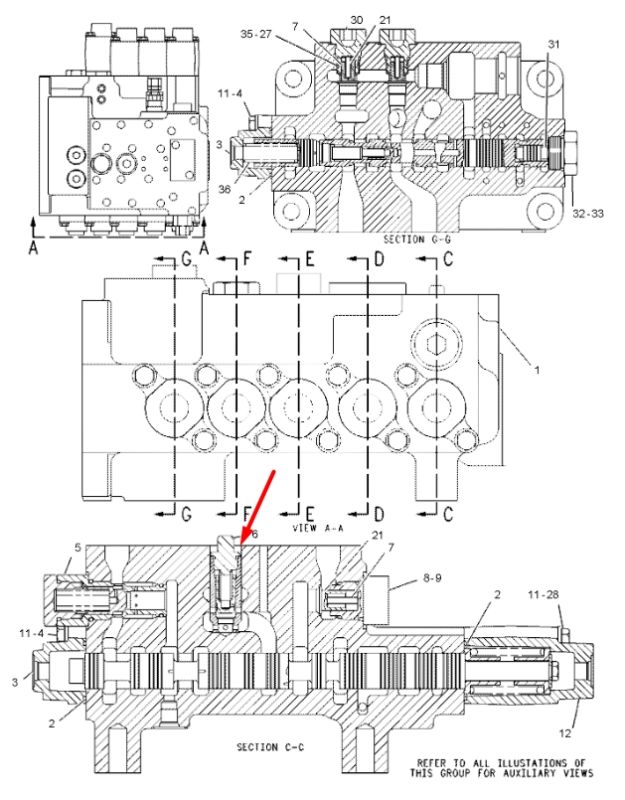 Caterpillar 7I8136 Клапан 320, 322