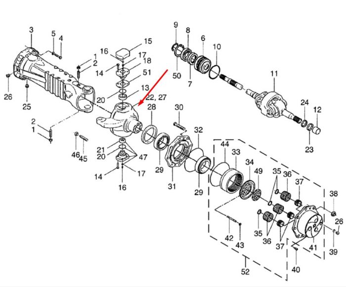 85824866 Поворотний кулак New Holland, Dana Spiсer