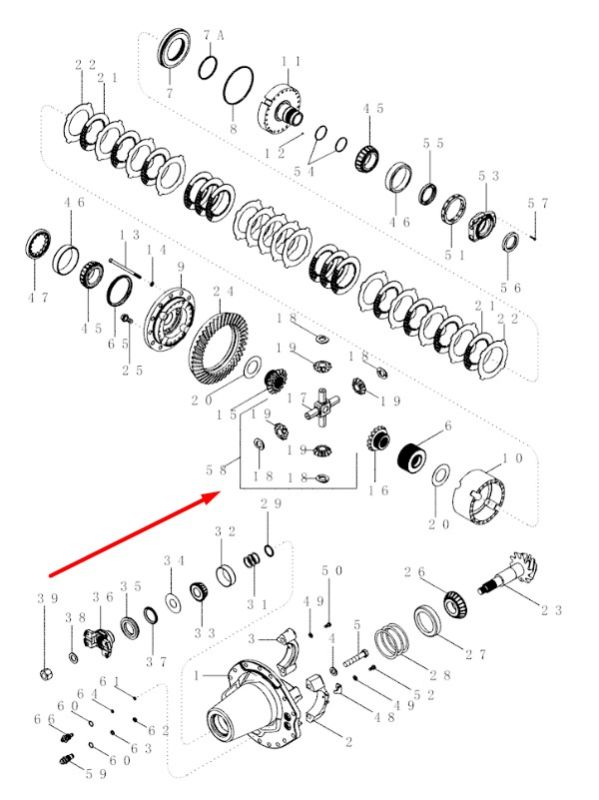 87404481 Диференціал у зборі New Holland, Dana Spice Mag.310