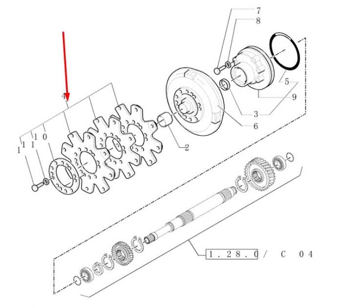 87603910 (8100084) Пластини гідротрансформатора New Holland в КПП Dana Spicer T16000