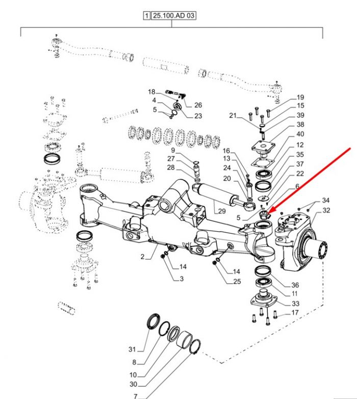 87674612 (770.06.708.01) Датчик положення рульового керування New Holland, Dana Spicer Т8.390, T8.360, T8050/340/310/MX