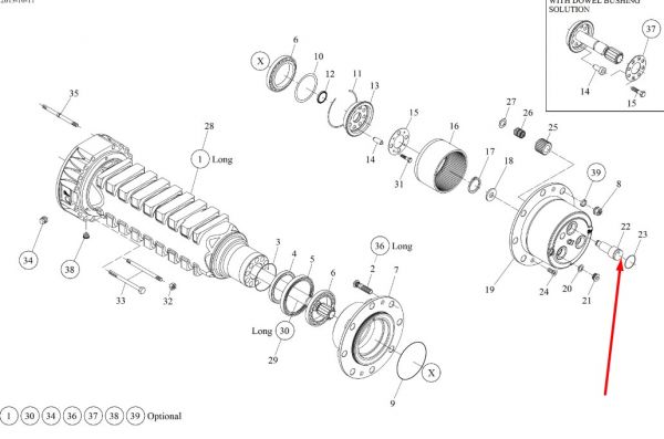 8I4313 Контактный штифт Caterpillar TH83