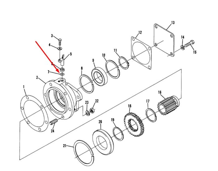 91F7 Кільце ущільнювача DANA Spicer T20, TE15, TE32, HR32, R36, C270, C5000, C8000