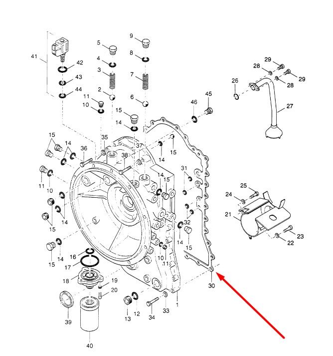 9969002 Прокладка корпусу КПП New Holland 4203901