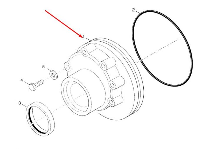 9969040 (9970018, 291523A1) Насос масляний КПП New Holland, Dana Spicer T16000