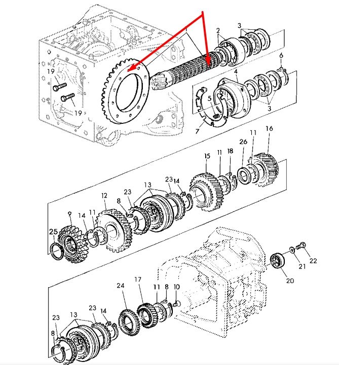 John Deere AL204388 Головна (конічна) пара Z=9/37