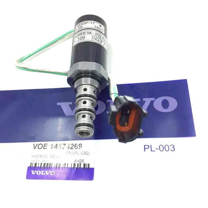VOE14604266, VOE14574269 ⚡️ Клапан-соленоїд гідронасосу Kawasaki K3V112DT 20/950631