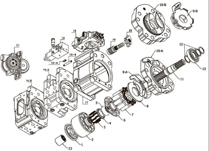 НАСОС ГІДРАВЛІЧНИЙ У ЗБОРІ З PTO KAWASAKI K3V63DTP (F=14T/R=13T) 20/925753 20/925516 333/J2892