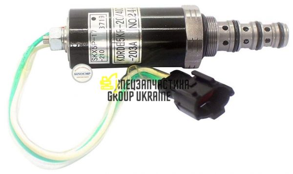 Клапан-соленоїд гідронасосу Kawasaki K5V200DPH KDRDE5KR-20/40C13-203A Handok