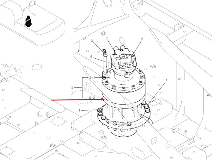 LC32W00007F1 Редуктор повороту KOBELCO SK350-8