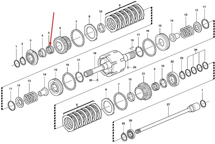 027956 (358633A1, CA0027956, 6194347M1, 11709081) Підшипник Carraro
