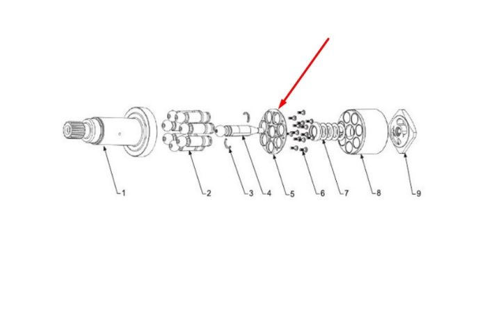 Bosch Rexroth R902072551 Пластина притискна для A6VM55