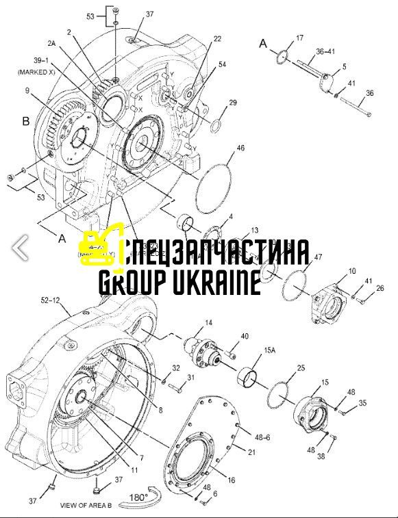 Сальник коленвала задній Cat 100-5421 7C-1728 2264755 2264757