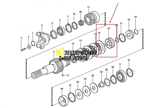 11709158 Поршень кпп VOLVO BL60 BL61 BL70 BL71 CARRARO 140941