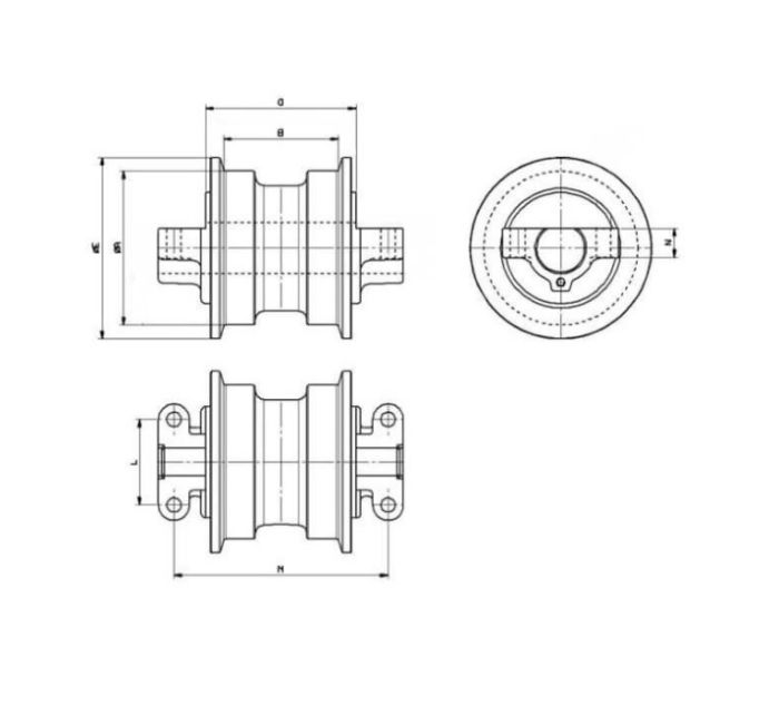 Komatsu UF173K1E Каток опорный PC220-LC-7