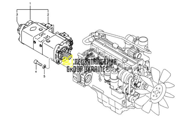 Регулятор гидравлического насоса Kawasaki VOE14508530 Handok