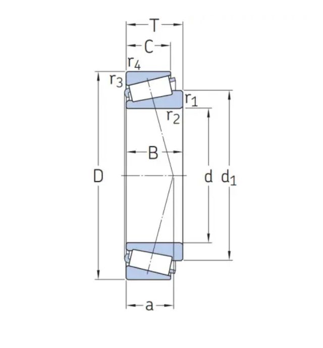 SKF X619046400003 Підшипник конічний з обоймою