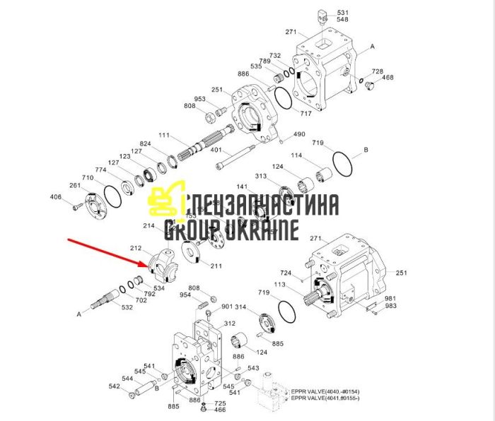 Поворотна пластина+супорт Kawasaki K5V160 XJBN-00011 Hyundai