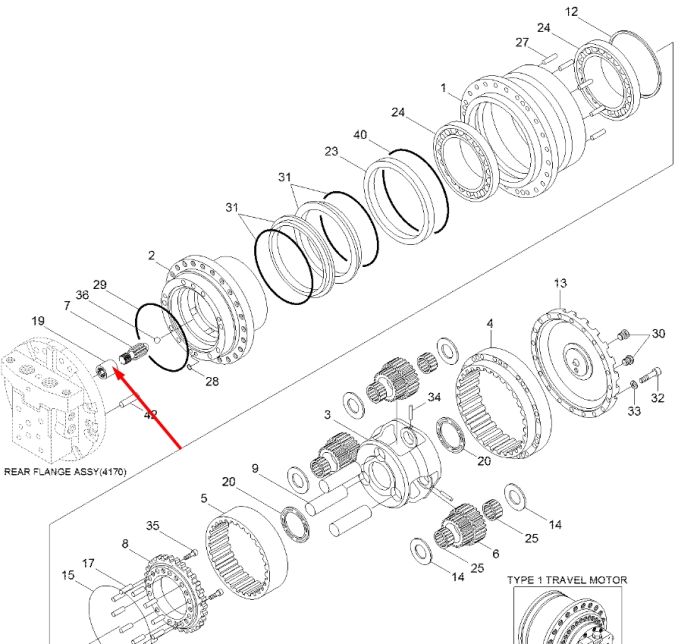 XKAH-00345 Муфта редуктора шліцева Hyundai R140