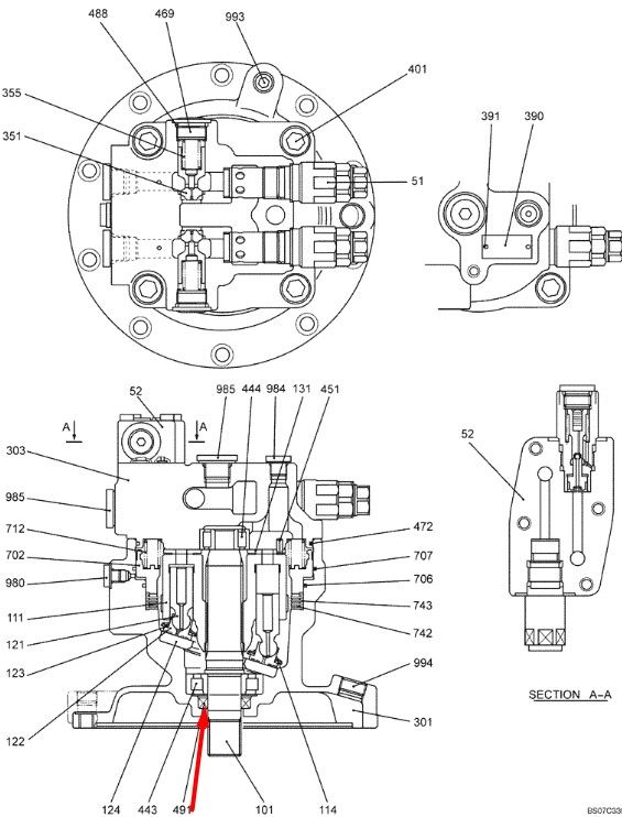 AP2086F Сальник гідромотора ходу/повороту насоса K3V63DT NEW Holland E215 Kobelco SK210-6