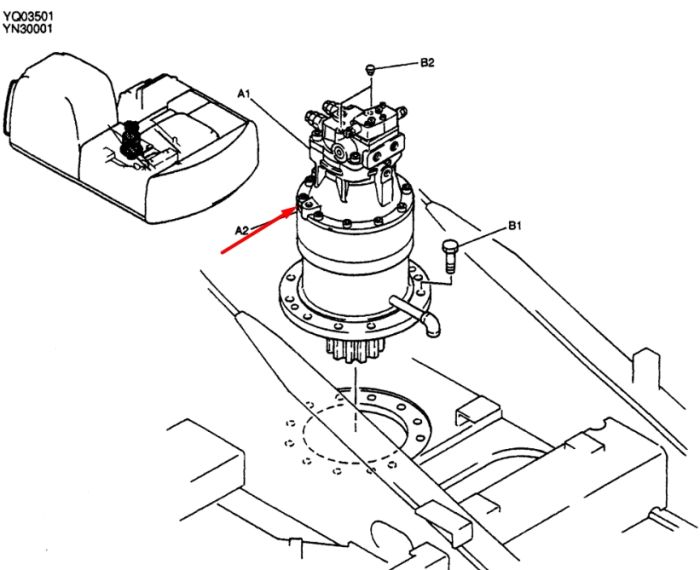 YN32W00004F1 Редуктор повороту KOBELCO SK200-6