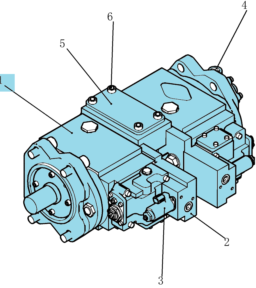 Насос гідравлічний у зборі Kawasaki K3V112DTP