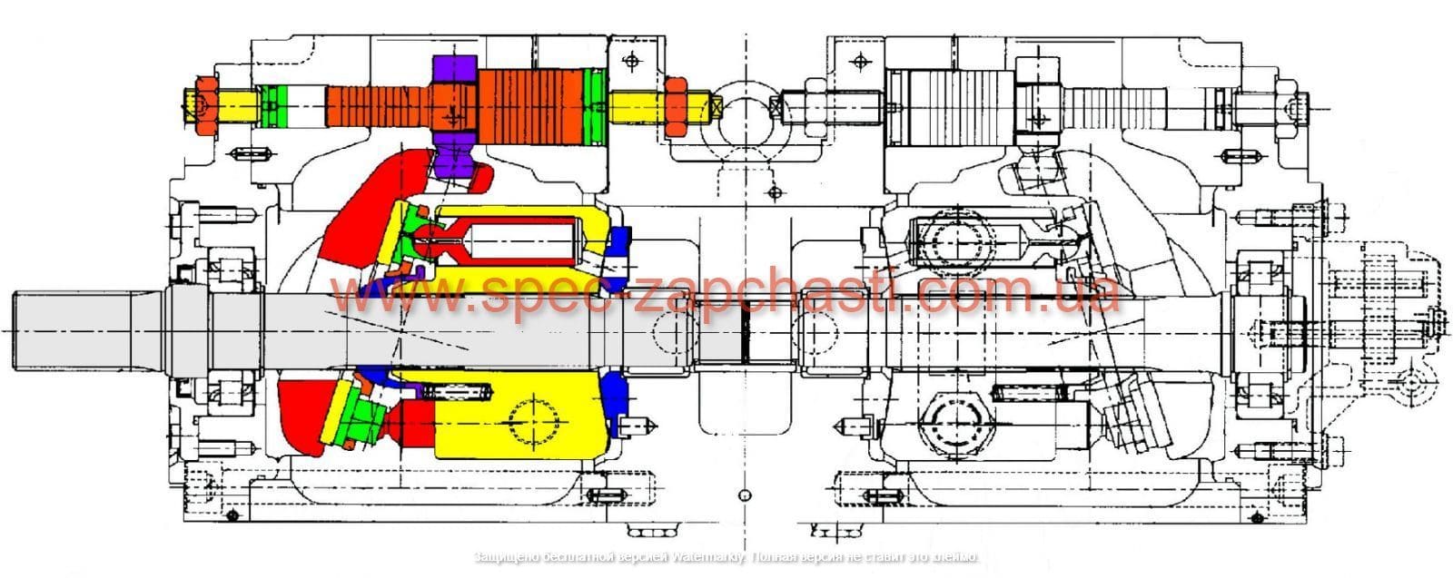 Запчастини гідравлічного насоса KAWASAKI K5V140