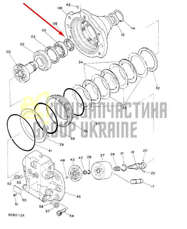 Hitachi 4180790 Контргайка для Bosch Rexroth A6VM55