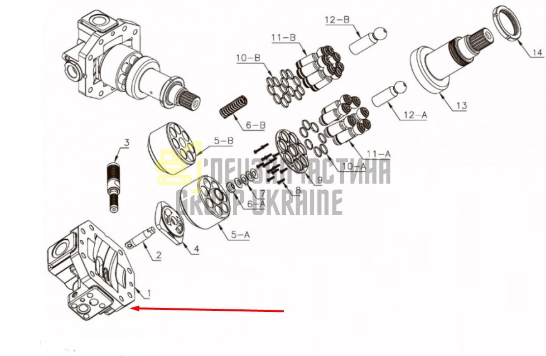 Bosch Rexroth R909921786 Розподільча шайба для A6VM55