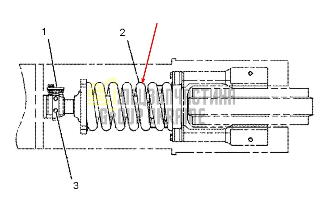 Caterpillar 1028118 Натягувач гусениці для 315, 317