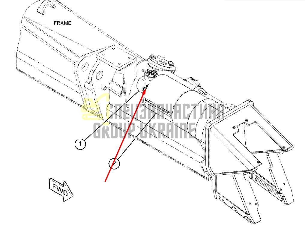 Caterpillar 1080800 Натяжитель гусеницы для D5, D6