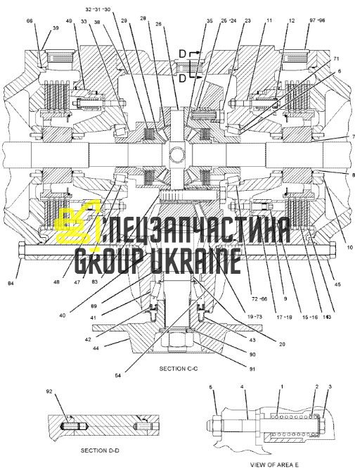 110-0157 Кільце Caterpillar M318, M320