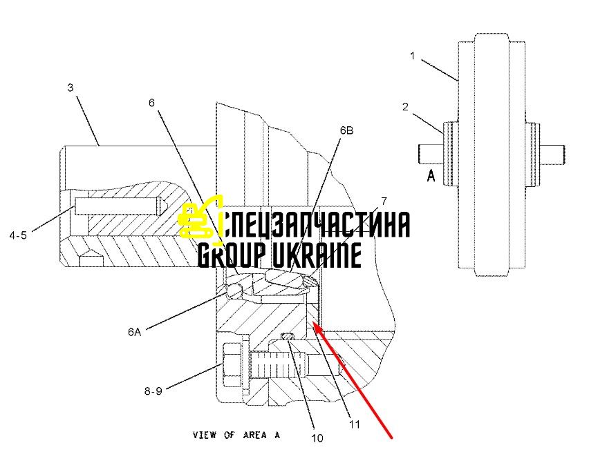 110-3362 Упорна шайба Caterpillar D6
