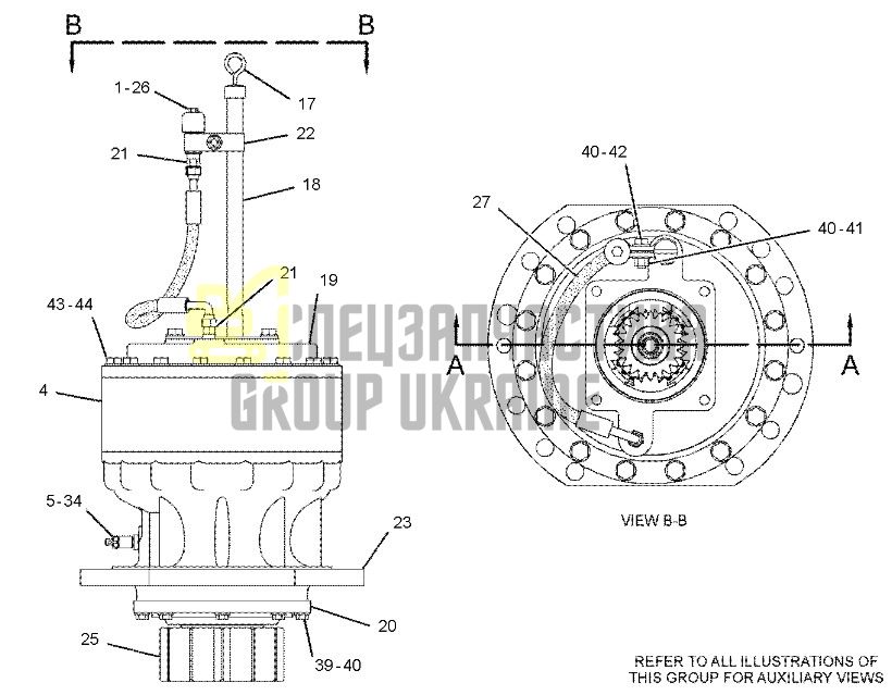 110-7216 Сонячна шестерня другого ступеня поворотного редуктора CAT 345D/349D