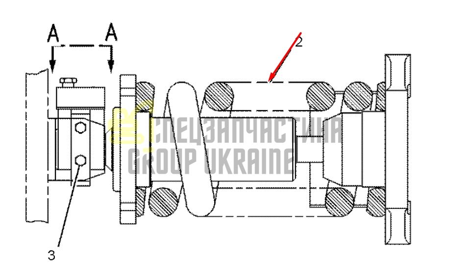 Caterpillar 1156424 Натягувач гусениці для 318B, 320B