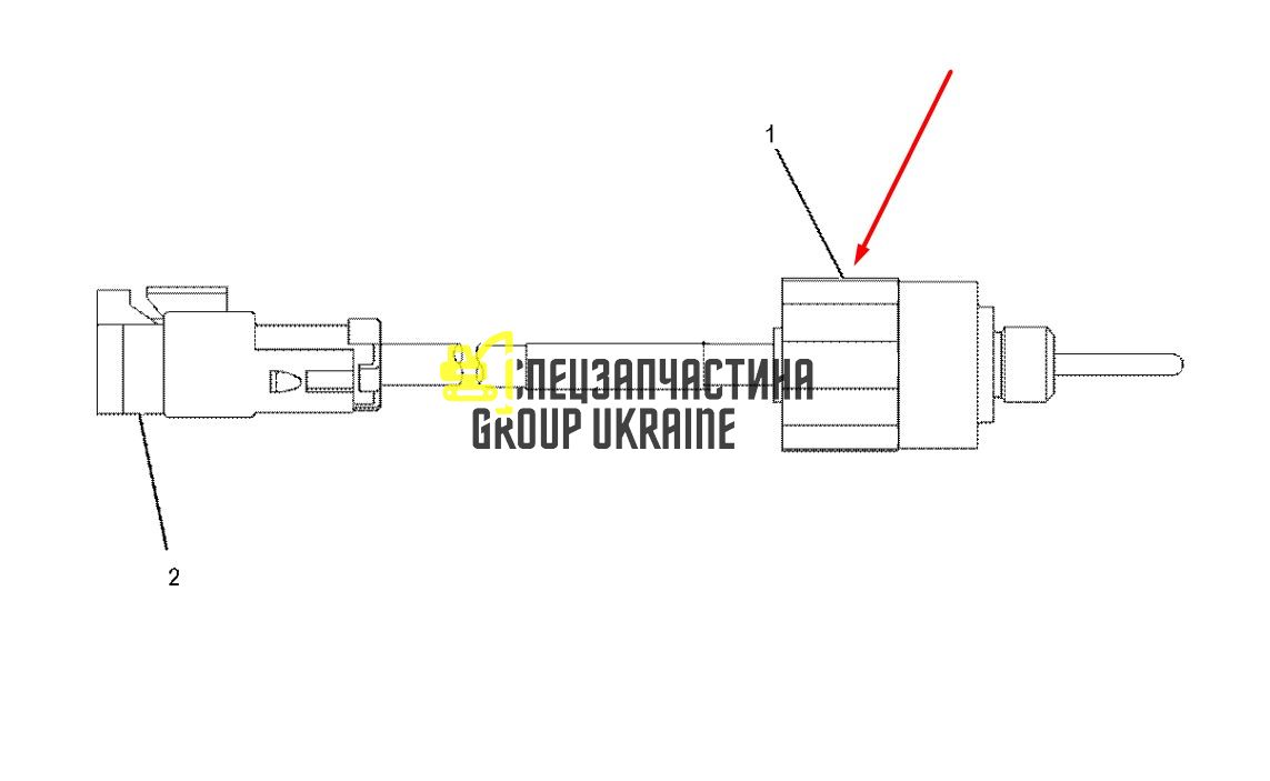 118-7226 Датчик температури рідини Caterpillar D6R, D7R, D8R