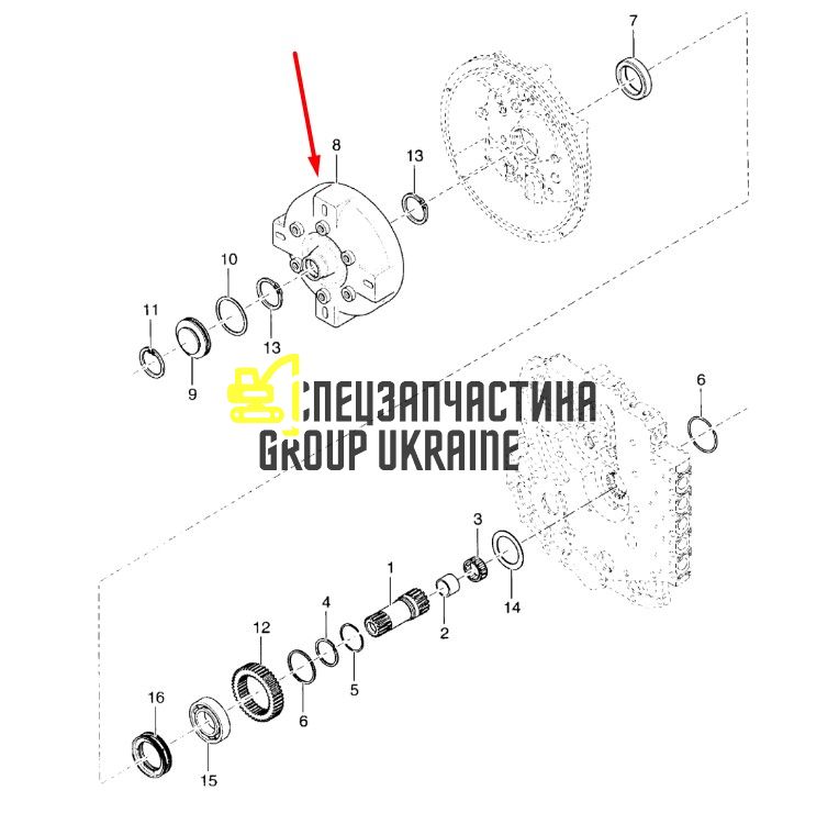 1217438 Гідротрансформатор Caterpillar TH83