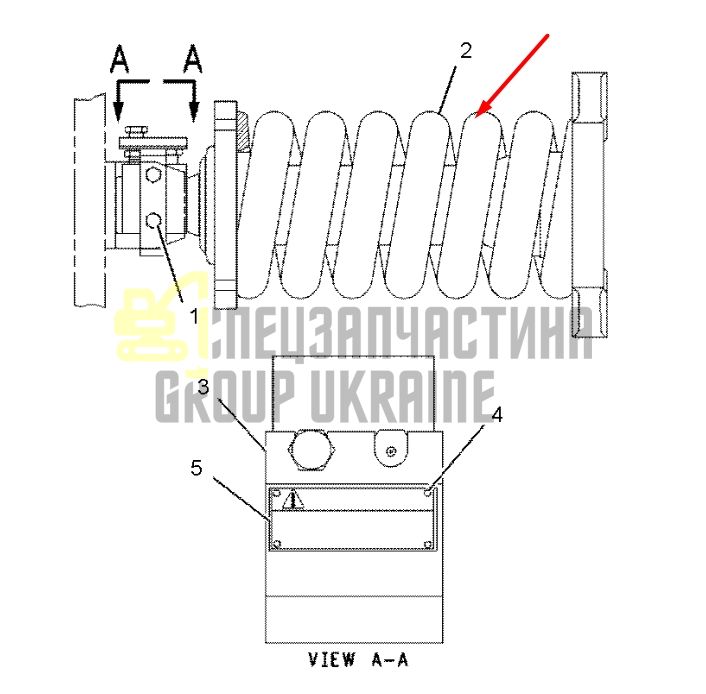 Caterpillar 1225135 Натягувач гусениці для 320