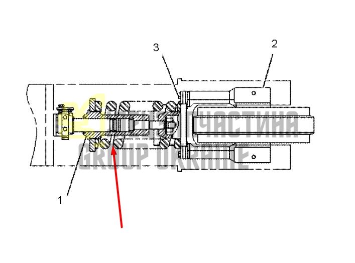Caterpillar 1225176 Натягувач гусениці для 320