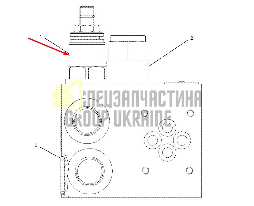 Caterpillar 1230153 Клапан M312, M315, M318, M320