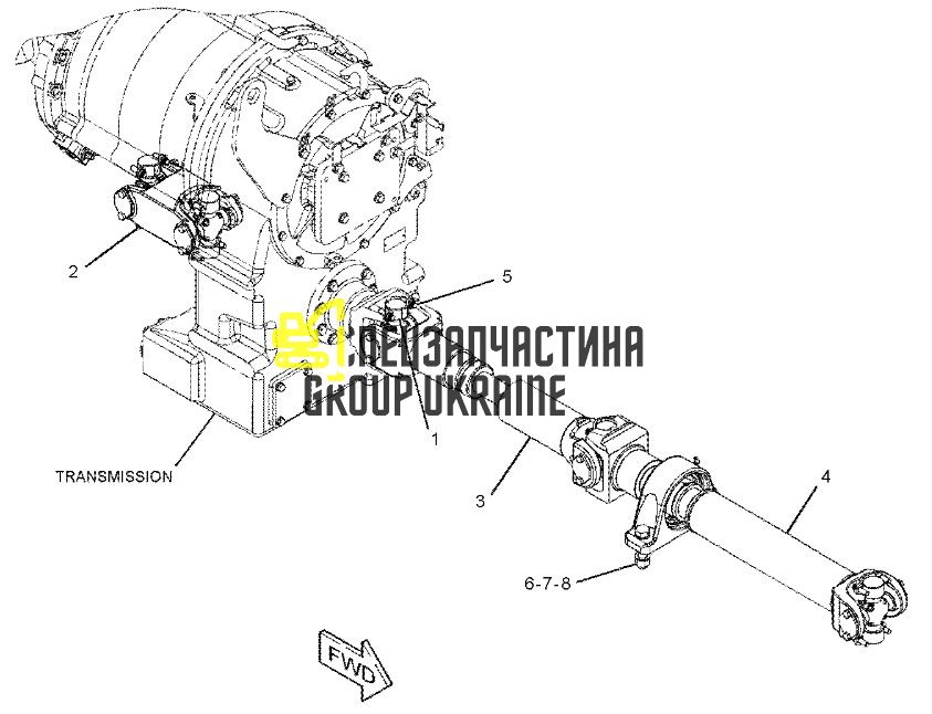 125-8810 Хрестовина карданного валу Caterpillar 950, 960, 966
