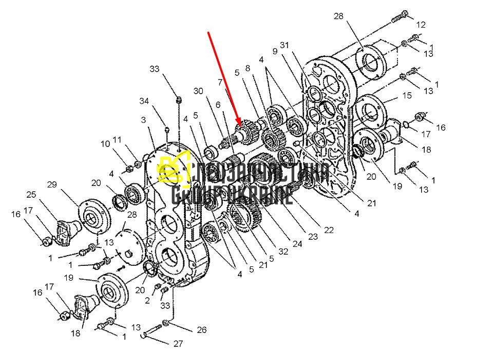 1300424 Шестерня Caterpillar TH83