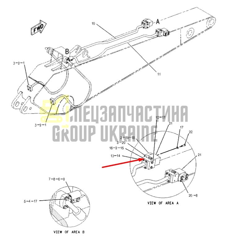Caterpillar 1327443 Запірний клапан 320B, 330B