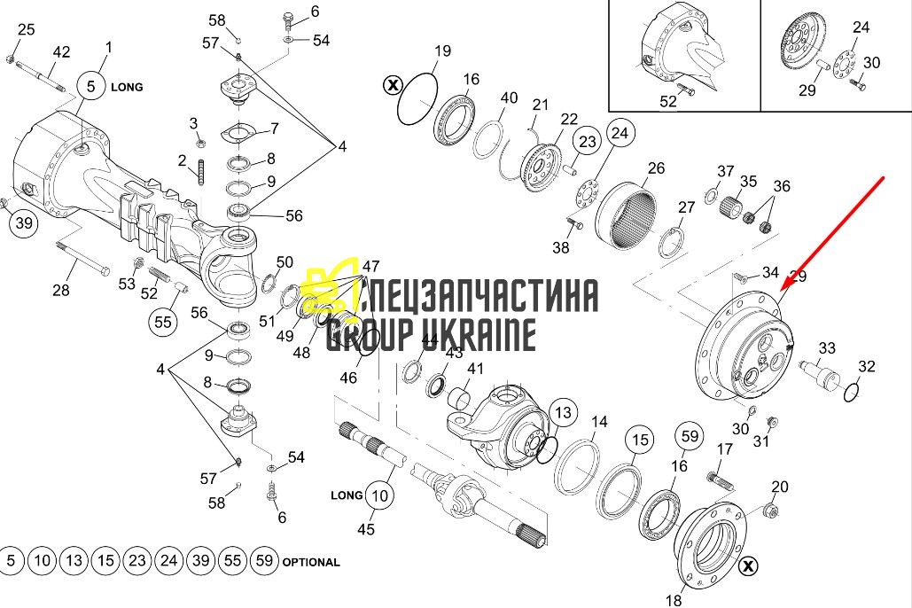 1342956 Корпус кінцевої передачі Caterpillar TH83