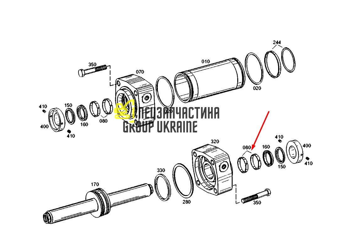 135-5021 (0501314577) Напрямне кільце Caterpillar, ZF