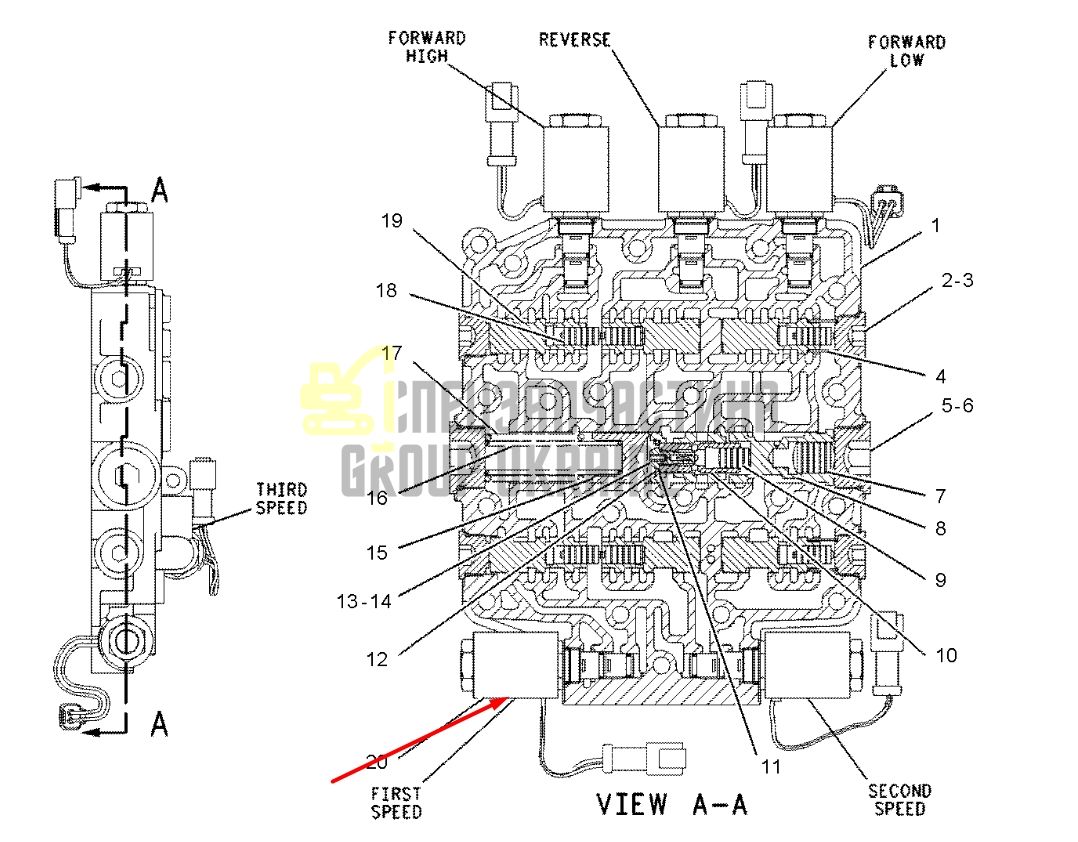 Caterpillar 1361679 Електромагнітний клапан 24V