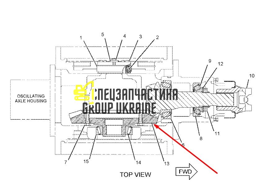 138-1640 Головна (конічна) пара Caterpillar 924