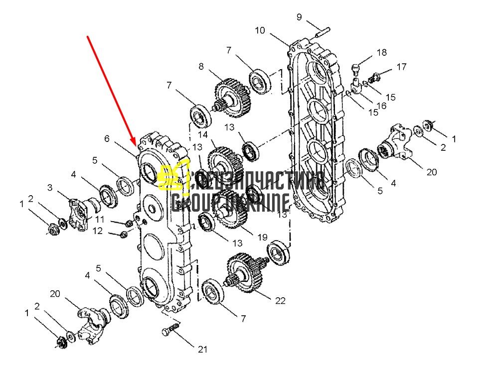 1450860 Крышка Caterpillar TH83