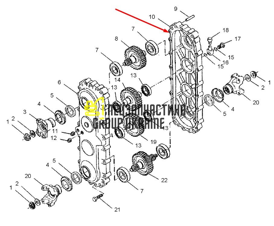 1450860 Кришка Caterpillar TH83