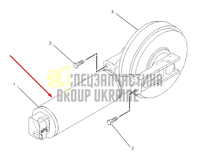 Caterpillar 1309288 Натягувач гусениці для 307, 308